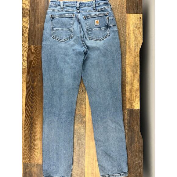 Carhartt jeans Womens size‎ 6 relaxed fit distressed straight - Picture 2 of 8